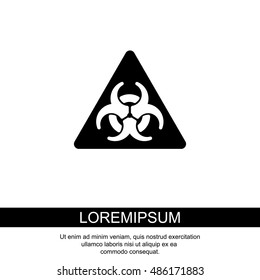 Web icon. Radiation hazard
