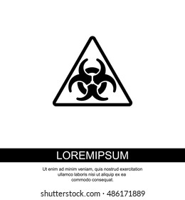 Web icon. Radiation hazard