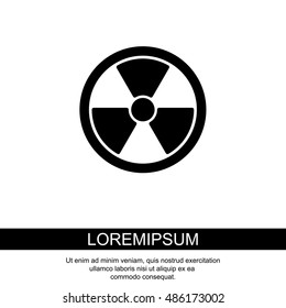 Web icon. Radiation hazard