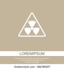 Web icon. Radiation hazard