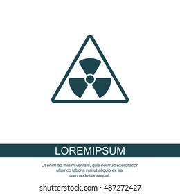 Web icon. Radiation hazard