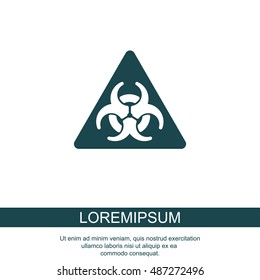 Web icon. Radiation hazard