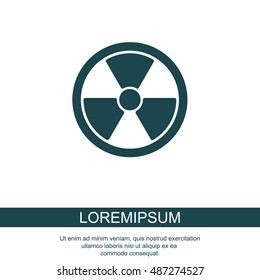 Web icon. Radiation hazard
