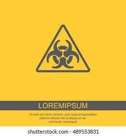 Web icon. Radiation hazard