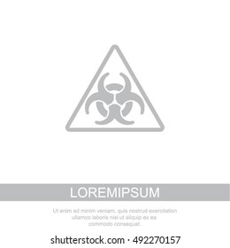 Web icon. Radiation hazard