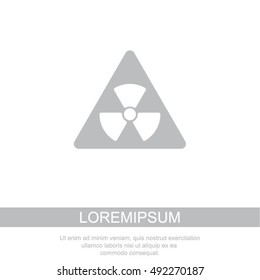 Web icon. Radiation hazard