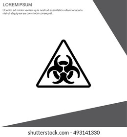Web icon. Radiation hazard