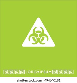Web icon. Radiation hazard
