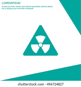Web icon. Radiation hazard