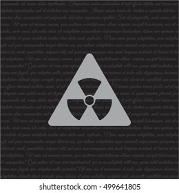 Web icon. Radiation hazard