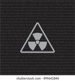 Web icon. Radiation hazard