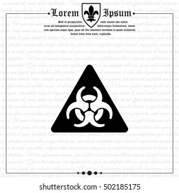 Web icon. Radiation hazard