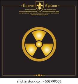 Web icon. Radiation hazard