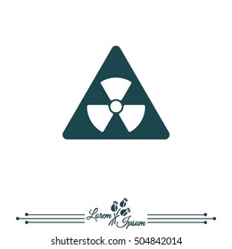 Web icon. Radiation hazard