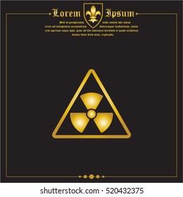Web icon. Radiation hazard