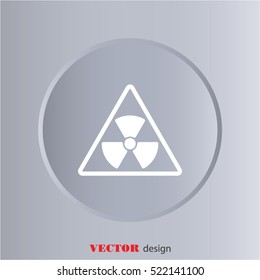 Web icon. Radiation hazard