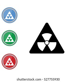 Web icon. Radiation hazard