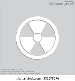 Web icon. Radiation hazard