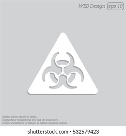 Web icon. Radiation hazard