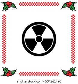Web icon. Radiation hazard