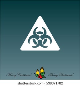 Web icon. Radiation hazard