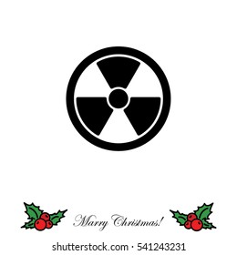 Web icon. Radiation hazard