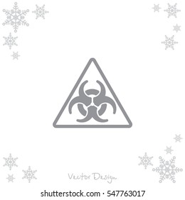 Web icon. Radiation hazard