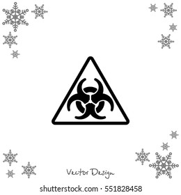 Web icon. Radiation hazard