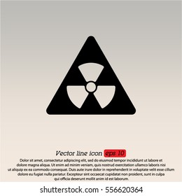 Web icon. Radiation hazard