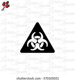 Web icon. Radiation hazard