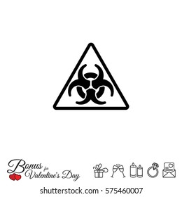 Web icon. Radiation hazard