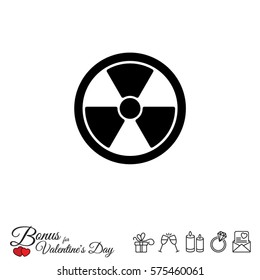 Web icon. Radiation hazard