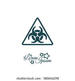 Web icon. Radiation hazard