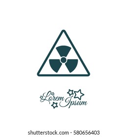 Web icon. Radiation hazard