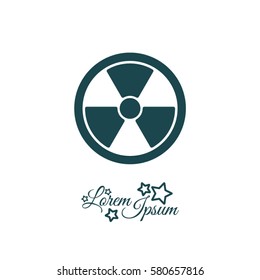 Web icon. Radiation hazard