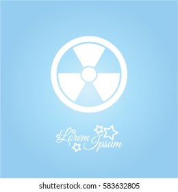 Web icon. Radiation hazard