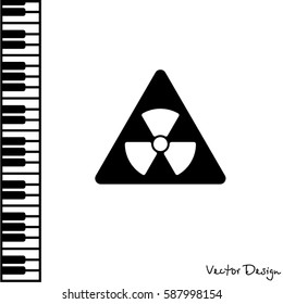 Web icon. Radiation hazard