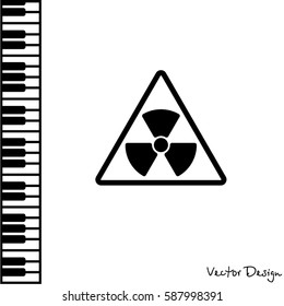 Web icon. Radiation hazard