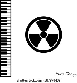 Web icon. Radiation hazard