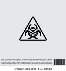 Web icon. Radiation hazard