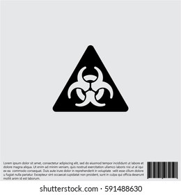 Web icon. Radiation hazard