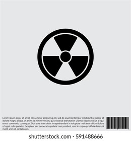Web icon. Radiation hazard