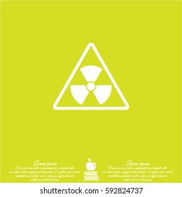 Web icon. Radiation hazard