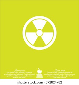 Web icon. Radiation hazard