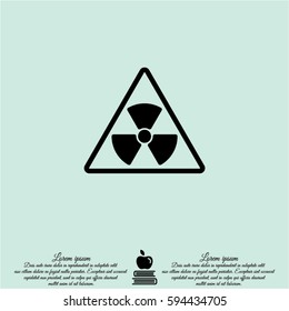 Web icon. Radiation hazard