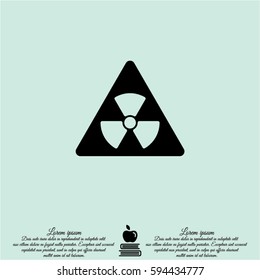 Web icon. Radiation hazard