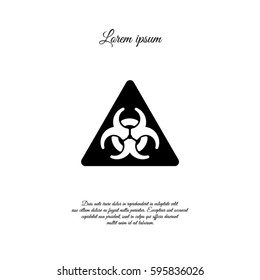 Web icon. Radiation hazard
