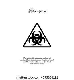 Web icon. Radiation hazard