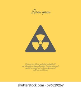 Web icon. Radiation hazard