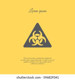 Web icon. Radiation hazard